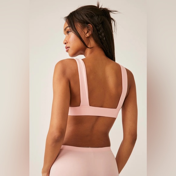 NWT Free People Plunge Bralette Heart Haze - Picture 2 of 4